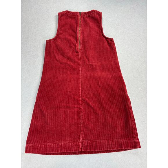 Marine Layer Women’s Size S Florence Shift Dress Corduroy Sleeveless Rust/Red - Picture 3 of 10